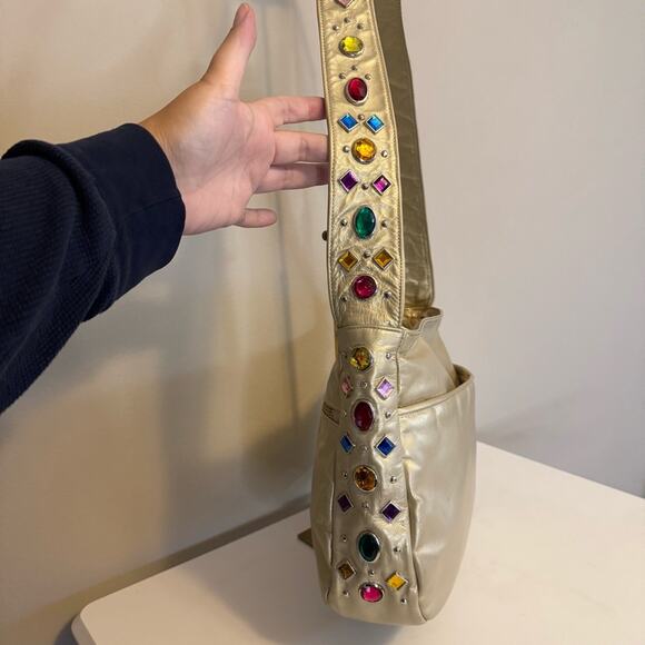 Vintage Ohh Ashley Crossbody Bag Gold - Picture 7 of 11